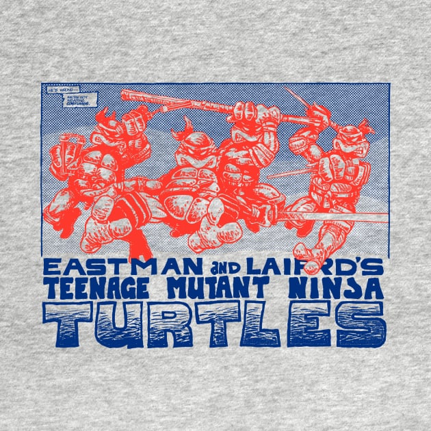 TMNT Mirage Halftone by SkipBroTees